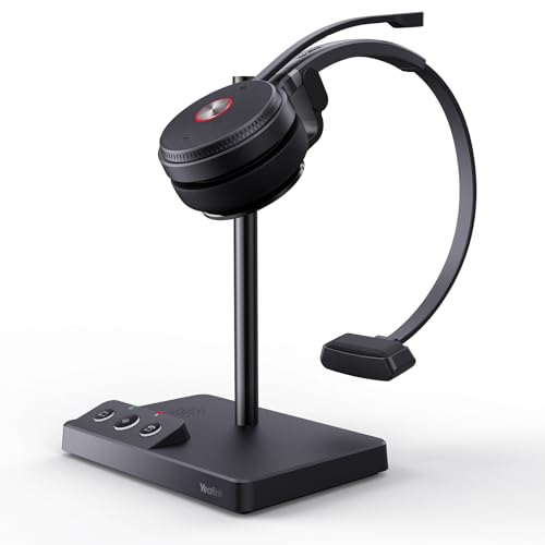 Yealink WH62 Mono UC DECT Wireless Headset 525 ft Range for Zoom Skype