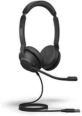 Jabra Evolve2 30 MS Wired Headset, USB-A, Stereo, Black