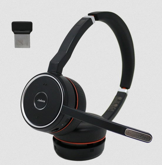 Jabra Evolve 75 MS Wireless Headset, Stereo – Includes Link 370 USB Adapter