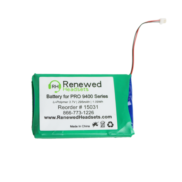 Compatible Replacement Battery For Jabra Pro 9400, 9450, 9460 and 9470 Wireless Headsets