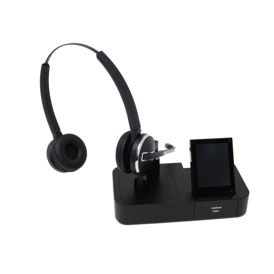 Jabra PRO 9465 Dual Speaker Wireless Office Headset System (Renewed)
