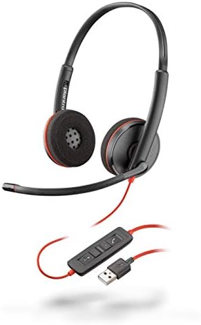 Plantronics - Blackwire 3220 - Wired Dual-Ear (Stereo) Headset with Boom Mic - USB-A to connect to your PC and/or Mac