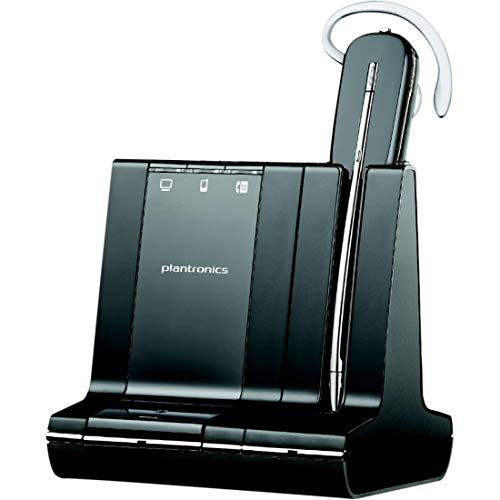 plantronics Savi W745 Wireless Office Headset System With Spare Battery