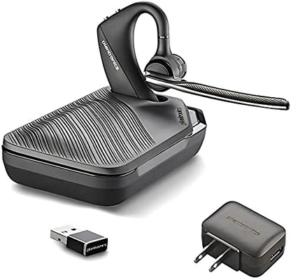 Plantronics Voyager 5200-UC Bluetooth Headset Bundle w/Bonus Wall Charger