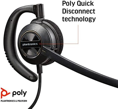Poly - EncorePro 530 Quick Disconnect (QD) Headset (Plantronics)