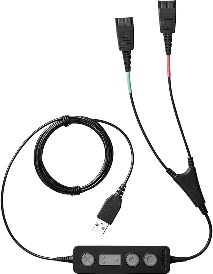 Jabra 265-09 Link 265 USB/QD Training Cable, Black…