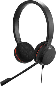 Jabra Evolve 20 Microsoft Lync Stereo Headset, Black