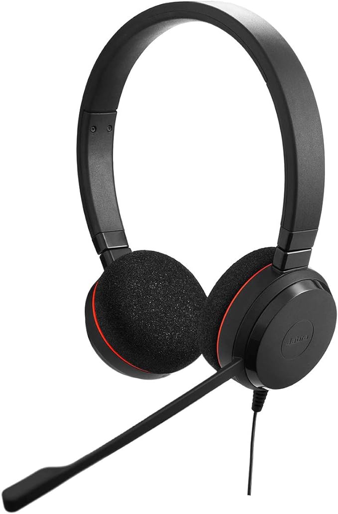 Jabra Evolve 20 Microsoft Lync Stereo Headset, Black