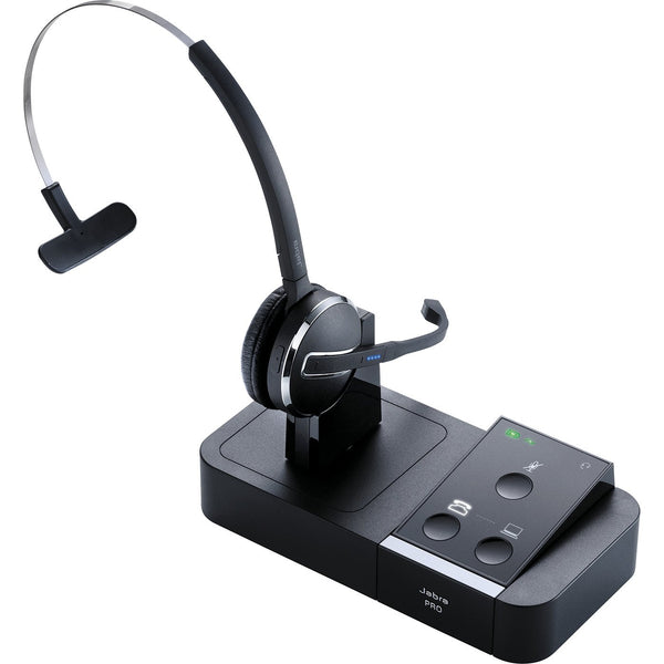 Jabra PRO 9450 FLEX Boom Convertible Wireless Headset (Certified Renewed)