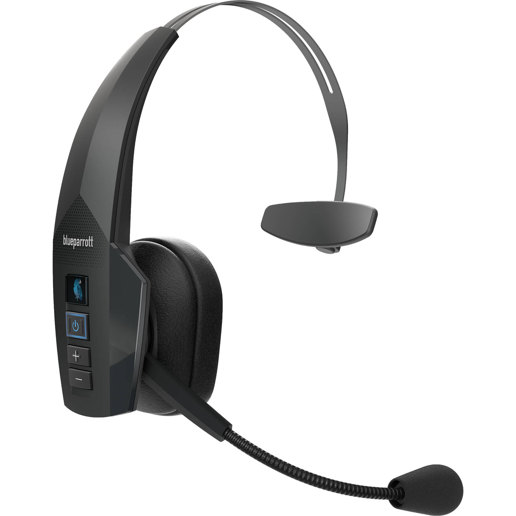 BlueParrott B350-XT Bluetooth Wireless Headset with Ultra Noise-Canceling Microphone for Truckers and Mobile Workers (Certified Renewed)