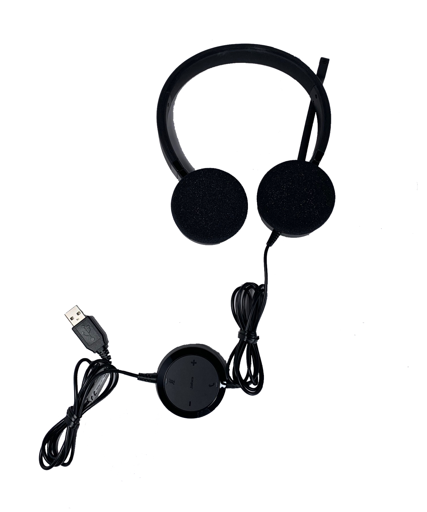 Jabra Evolve 20 USB DUO Wired Headset (Certified Renewed)
