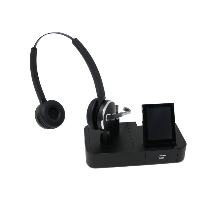 Jabra PRO 9465 Dual Speaker Wireless Office Headset System (Renewed)